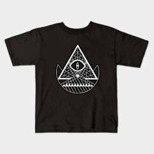 White Illuminati Kids T-Shirt